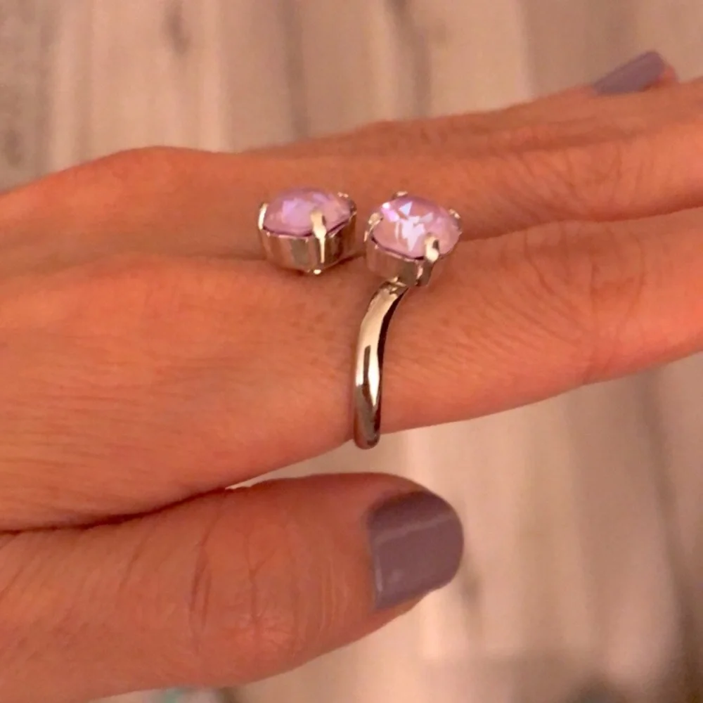 Lavender Crystal Ring
